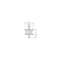 SILENTBLOK D100x75/M16x41, AT100x75/S2