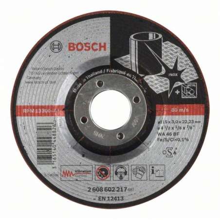 Kotúč brúsny 115x3.0x22.23 INOX  BOSCH 2608602217