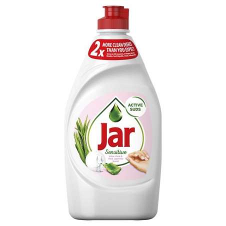 Jar Sensitive Vôňa Aloe Vera & Pink Jasmin Prostriedok Na Umývanie Riadu, 450 ml