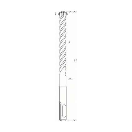 5-dielna súprava vrtákov do kladív SDS-plus-5X 5+6+6+8+10mm, BOSCH 2608833910