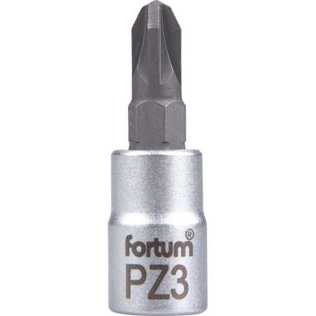 Hlavica zástrčná 1/4" PZ3 krížový FORTUM 4701823