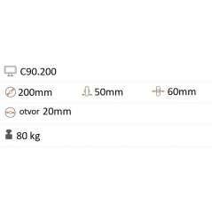 Nafukovacie koliesko 200x50 mm