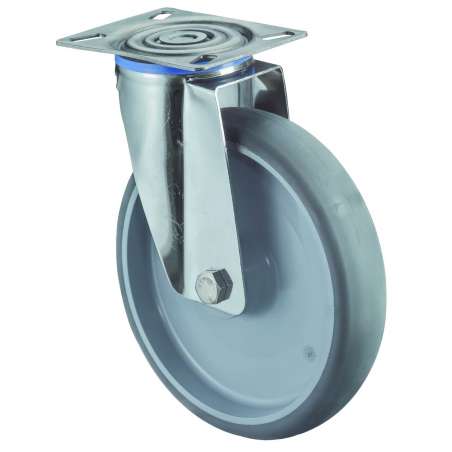  Nerezové transportné koliesko 100x30 mm otočná kladka