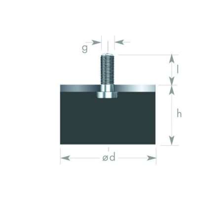 SILENTBLOK D10xHR08/M4x10 10-08-4