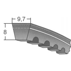 Klinový remeň XPZ 1112 Lw/1125 La