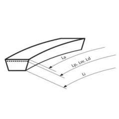 Klinový remeň XPZ 2120Lw/2133La MAXBELT