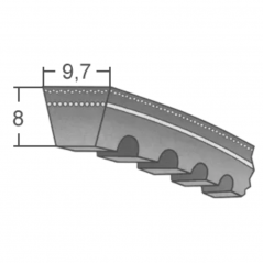 Klinový remeň XPZ 2120Lw/2133La MAXBELT