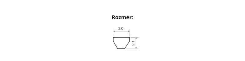 Polyuretánový remeň 3M-236 La BANFLEX BANDO