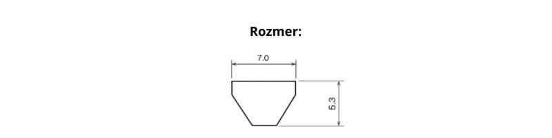 Polyuretánový remeň 7M-1360 La BANFLEX BANDO