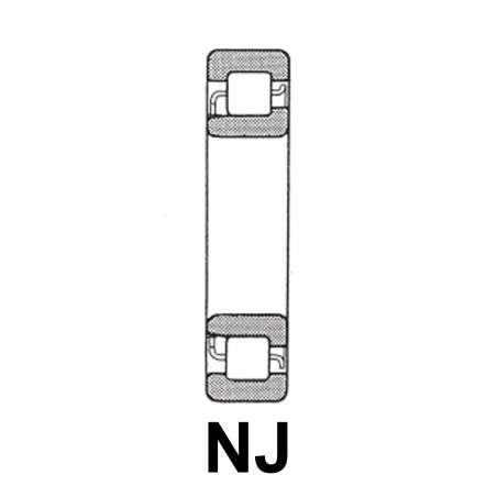Ložisko NJ 212 EM C3 FBJ