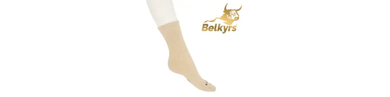 Ponožky 100% kašmír bledé s nápisom Ponožky 100% kašmír bledé s nápisom