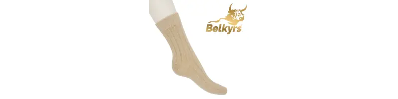 Ponožky 100% kašmír béžové Ponožky 100% kašmír béžové