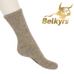 Funkčné ponožky zo 100% mongolskej vlny sivé