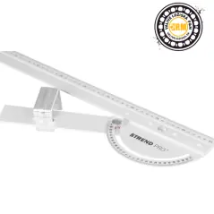 Multifunkčné pravítko s uhlomerom 550 mm hliníkové