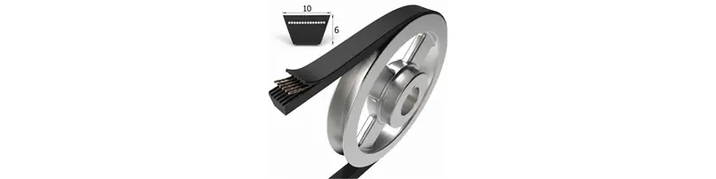 Klinový remeň 10x1050 Li/1070 Lw