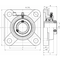 Ložisko UCF 204 FBJ