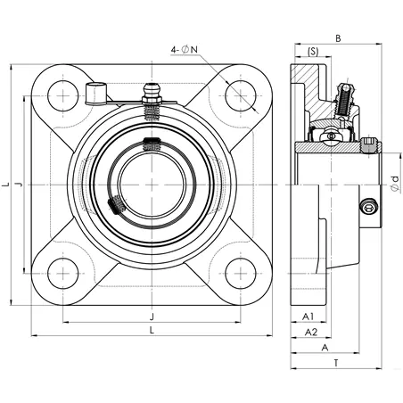 Ložisko UCF 204 FBJ