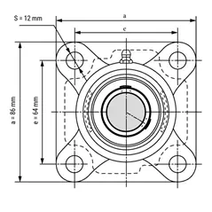 UCF 204 Ložiskový domec