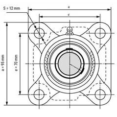 UCF 205 Ložiskový domec
