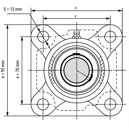 UCF 205 Ložiskový domec