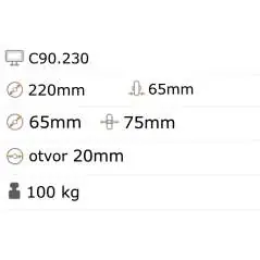 Nafukovacie koliesko 220x65 mm