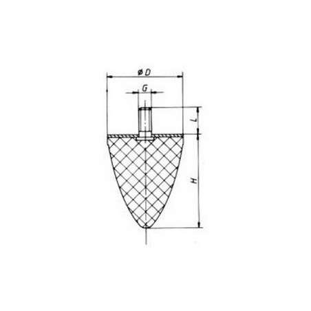 SILENTBLOK D115x136/M16x43, KP115x136