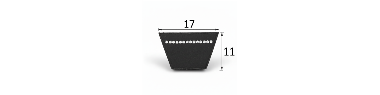 Kvalitné klinové remene 17 mm šírka - odolné a efektívne 