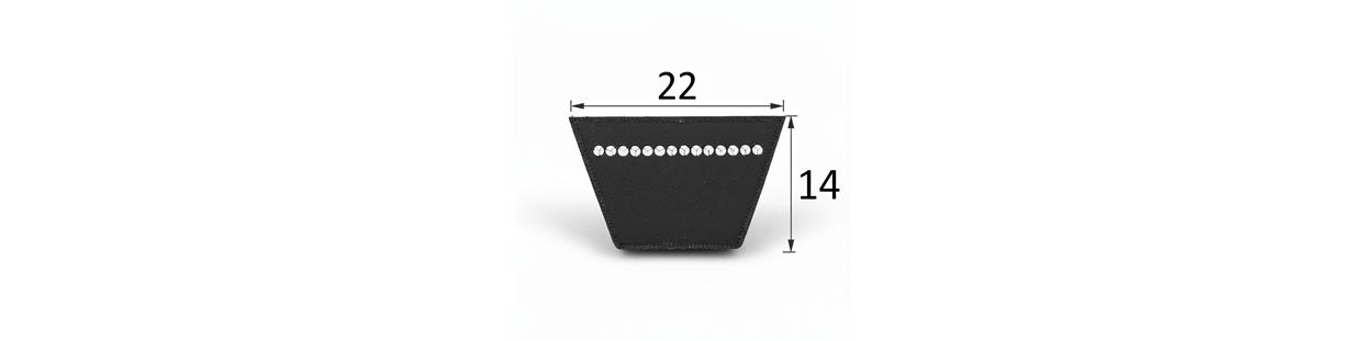 Kvalitné klinové remene 22 mm šírka - odolné a efektívne